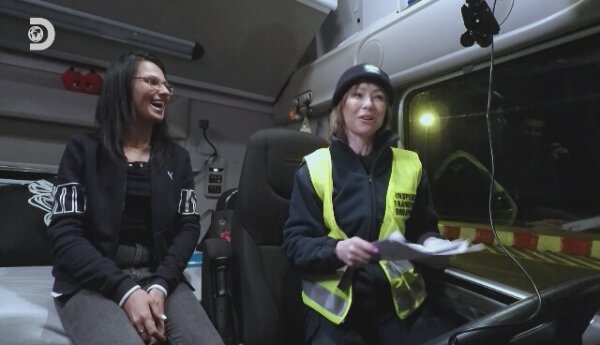 "Truckerki" PRZED EMISJĄ W TV: Kontrola na wesoło